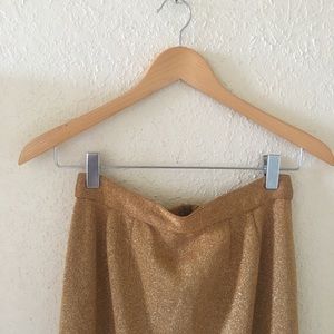 70s goddess gold glitter maxi skirt
